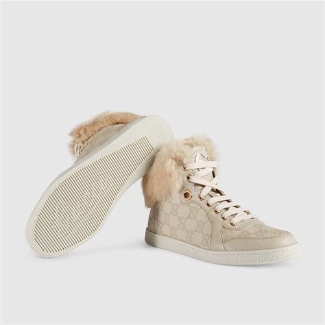 basket fourrure gucci|gucci basket sneakers.